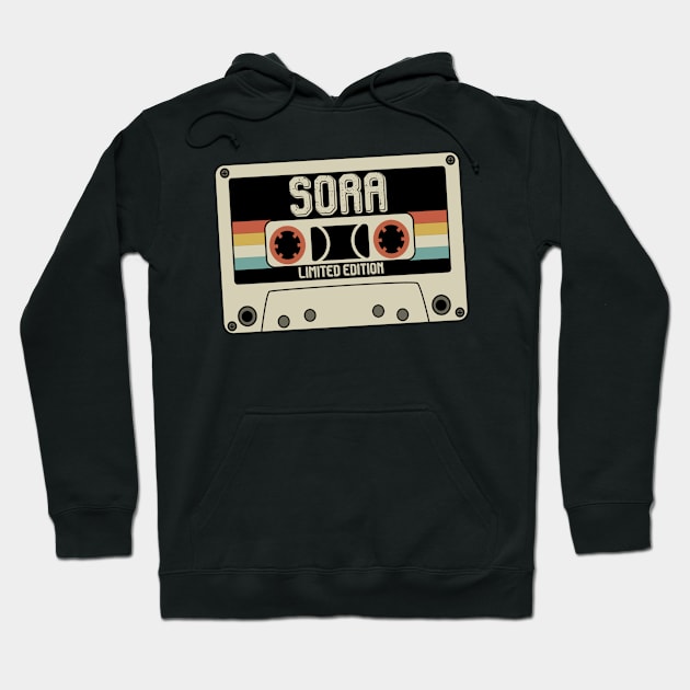 Sora - Limited Edition - Vintage Style Hoodie by Debbie Art